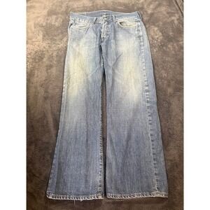 G star Raw Denim Jeans Blue Relaxed Fit Mens Belted 34x30 Pocketed